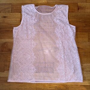 Pink lace tank vintage